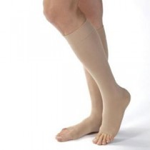 Knee-High Extra-Firm Opaque Compression Stockings Medium, Natural