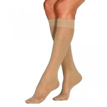 UltraSheer Women's Knee-High Extra-Firm Compression Stockings Small, Natural