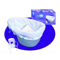Carebag Oxo-Biodegradable Commode Liner with Super Absorbent Pad