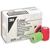 "Coban Non-Sterile Self-Adherent Wrap 3"" x 5 yds., Bright Color Assortment"