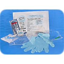 Cure Male 14 French Coude Closed system catheter kit 1500 mL