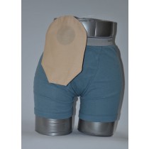 "Daily Wear Pouch Cover, Closed End, Fits Flange Opening of 3/4"" to 2-1/4"", Overall Length 9"", Ta