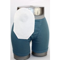 "Daily Wear Pouch Cover, Closed End, Fits Flange Opening of 3/4"" to 2-1/4"", Overall Length 9"", Wh