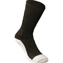 Euros RX Diabetic Crew Socks, Large, Black with White