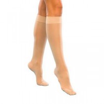 Health Support Vascular Hosiery 15-20 mmHg, Knee Length, Sheer, Beige, Short Size C