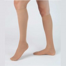 Health Support Vascular Hosiery 15-20 mmHg, Knee Length, Sheer, Beige, Regular Size D