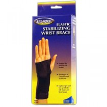 "Bell-Horn Elastic Stabilizing Left Wrist Brace, Small, 5-1/2"" - 6-1/2"" Wrist Circumference, Black