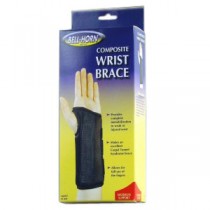 "Bell-Horn Right Composite Wrist Brace, Small 5-1/2"" - 6-1/2"" Wrist Circumference, Black"