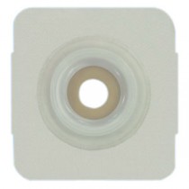 "Securi-T USA Extended Wear Convex Pre-Cut 1"" Wafer White Tape Collar (4"" x 4"")"
