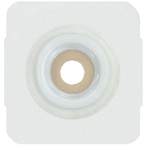 "Securi-T USA Extended Wear Convex Pre-Cut 1-3/8"" Wafer White Tape Collar (4"" x 4"")"