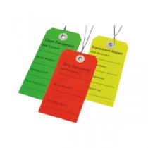 "Multipack Equipment Tags 4- 3/4 x 2-5/16"", Green"