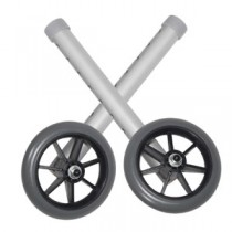 Universal Walker Wheel 5", Gray, Rubber