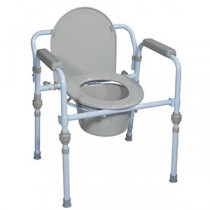 Folding Steel Commode