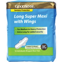 Long Super Maxi Pad with Wings