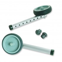 "Single Spoked-Wheel Attachments with Rear Glide Tip, 5"""