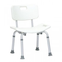 "Bath Bench with Back Blow Molded 17"" x 17"" Leg Span"