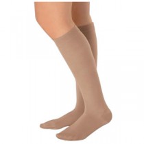 Juzo Soft Knee-High, 20-30 mmHg, Full Foot, Silicone Border, Short, Beige, Size 4