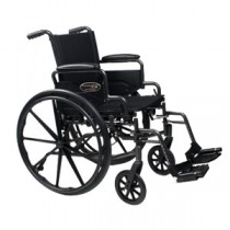 "Traveler L4 Folding Wheelchair with Elevating Legrest, 16"" x 16"" Seat"