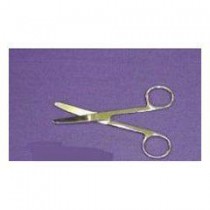 "Curved Ostomy Scissor with Blunt Tip, 4-1/2"""