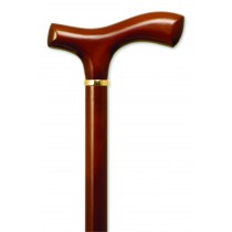 "Men's Fritz Handle Cane, Brown Stain, 36"" - 37"""