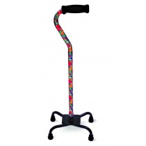 Small Base Quad Cane, Summer Garden