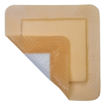 "MediPlus Silicone Comfort Foam Adhesive Border Sacral 7.2"" x 7.2"", Pad Size 5.25"" x 4.5"""