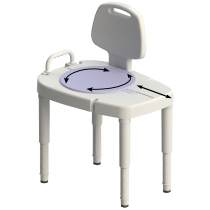 Extra Wide Tall-Ette Elevated Toilet Seat with Aluminum Legs