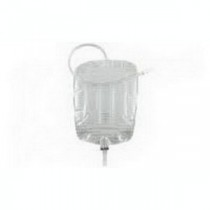 Deluxe Leg Bag with Twist Valve and Latex Straps, Large 1,000 mL
