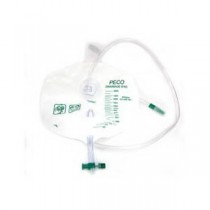 PECO Economy 2000ml (2L) drain bag with single hook hanger