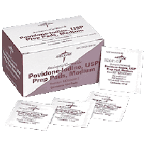 Povidone Iodine 10% USP, Prep Pad (100 count)