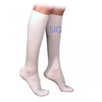 Cotton Calf Small, Avg, Short, 30-40, Clsd Toe, White