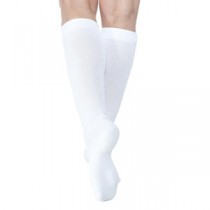 Diabetic Compression Socks, Calf, 18-25 mmHg, X-Large, Long, Closed, White