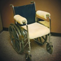 "Sofsheep Sheepskin Wheelchair Armrest Cover, Short, 9-1/2"" x 5"", Beige"