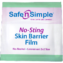 Alcohol Free No Sting Skin Barrier Wipes