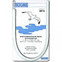 "Sterile White-Silicone Extension Tubing with Connector 5/16"" I.D. x 18"""