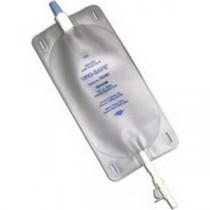 Uro-Safe Vinyl Leg Bag with Twist Drain Valve, Medium 18 fl oz.