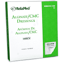"ReliaMed Alginate/CMC Dressing 4"" x 4"" Pad"