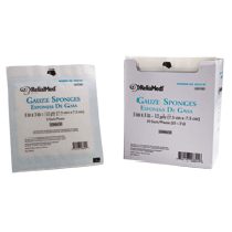 ReliaMed Sterile Gauze Sponge 3" x 3" (25-2's/Tray)