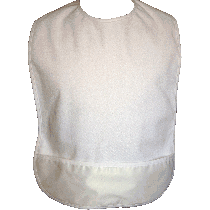 ReliaMed Adult White Terry Bib
