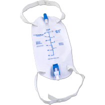 Cardinal Health Premium Flocked Back Leg Bag with Flip Valve, 500 mL