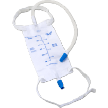 "Cardinal Health Leg Bag with Twist Valve, 18"" Tubing and Straps, 600 mL"