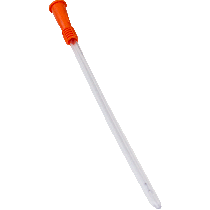 "ReliaMed Polished Eye Female Straight Intermittent Catheter with Funnel Connector 16 Fr 6"""