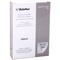 "ReliaMed Silver Alginate/CMC Dressings 2"" x 2"" Pad"