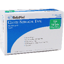 "ReliaMed Cloth Surgical Tape 3"" x 10 yds."