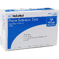 "ReliaMed Paper Surgical Tape 3"" x 10 yds."