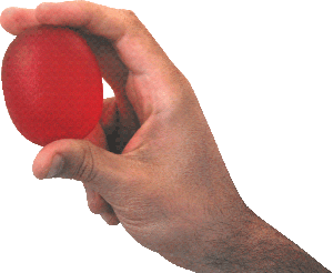 CanDo Gel Ball Hand Exerciser, Standard Circular, Yellow 2X-Light