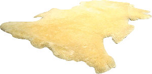 Sofsheep Sheepskin Pad, 3 ft. x 2-1/2 ft., Beige