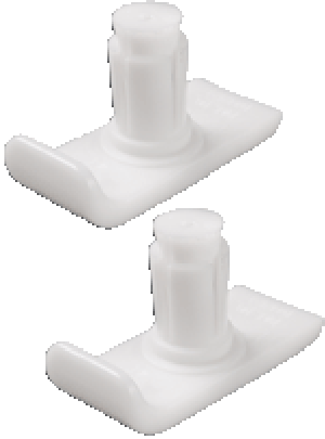 "Universal Walker Ski Glides, Fits 7/8""-1"",Pair"