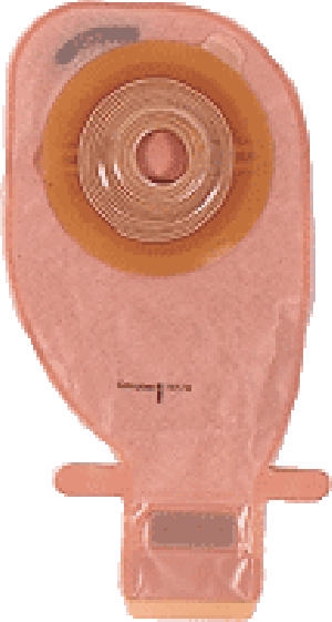 "Assura 1-Piece Drainable Pouch Cut-to-Fit Convex 3/4"" - 1-3/4"", Opaque"