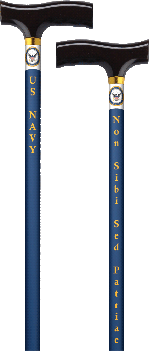 Straight Cane with Fritz Handle, US Navy